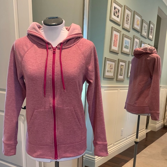 Champion Soft Pink Fleece Sweatshirt Hoodie - Picture 1 of 4